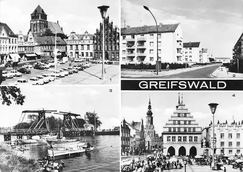 Greifswald Teilansichten Mehrbildkarte ngl 169.365