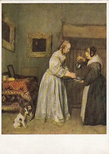 GERARD TERBORCH Dame die sich die Hände wäscht ngl G4816
