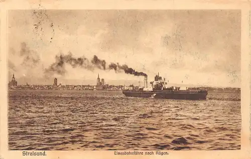 Stralsund Eisenbahnfähre nach Rügen gl1924 170.012