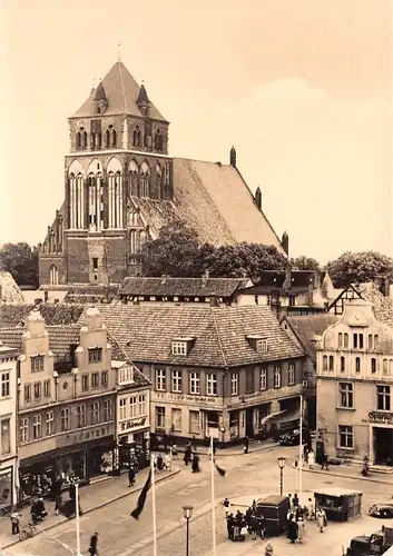 Greifswald Blick auf die Marienkirche gl1962 169.384