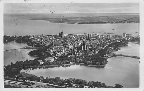 Stralsund Blick auf die Altstadt gl1929 170.037