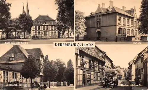 Derenburg (Harz) Rathaus Kirche Schule Lehrkombinat Straße gl1961 171.833