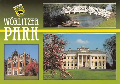 Wörlitz Wörlitzer Park Weiße Brücke Gotisches Haus Schloss ngl 171.848