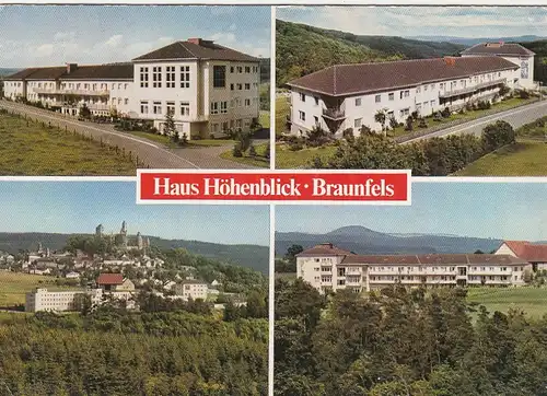 Braunfels an der Lahn, Erholungsheim Haus Höhenblick gl1984 G5869