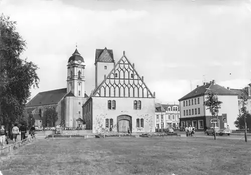 Fürstenwalde (Spree) Blick zum Stadthaus und Dom gl1984 167.988