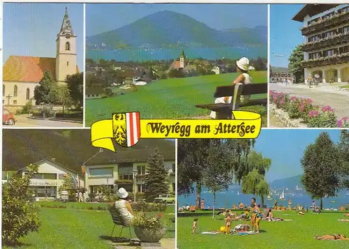Weyregg am Attersee, Oberösterreich, Mehrbildkarte glum 1970? G5009