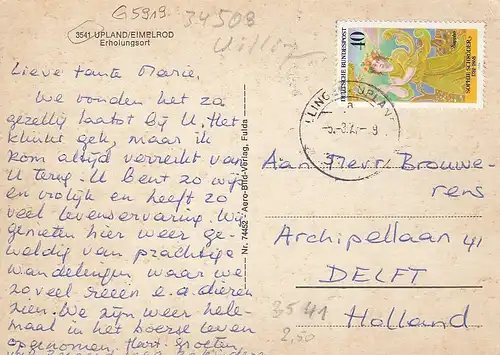 Upland, Eimelrod, Erholungsort, Ortsansicht gl1968? G5919