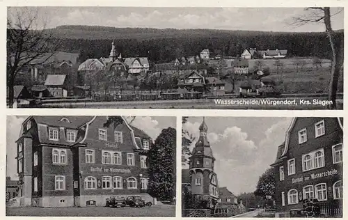 Würgendorf (Krs.Siegen) Gasthof zur Wasserscheide gl1950 G4926