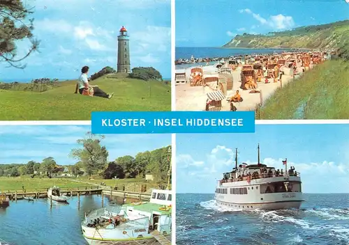 Hiddensee Kloster Strand Hafen Leuchtturm gl1976 169.726