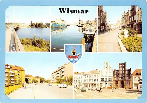 Wismar Mühlenteich Krämerstraße Hafen gl1984 170.122