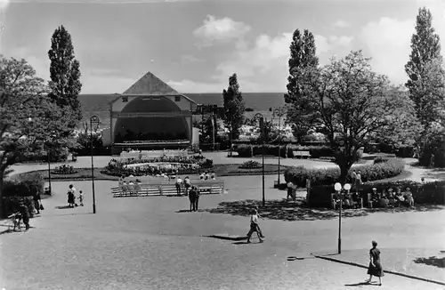 Ostseebad Heringsdorf Kuranlagen mit Musikpavillon gl1960 169.526