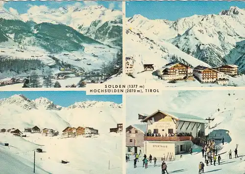 Sölden, Hochsölden, Tirol, Mehrbildkarte gl1962 G5035