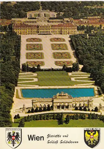 Wien, Gloriette und Schloß Schönbrunn ngl G5042