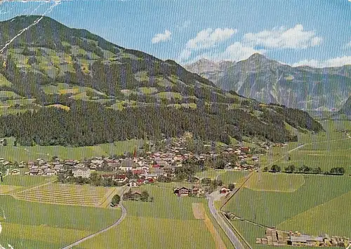 Fügen, Zillertal in Tirol, mit Blick zum Rofan glum 1960? G5049