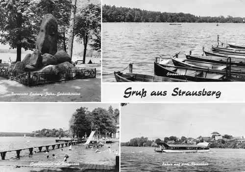 Strausberg (Mark) Am Straussee Teilansichten gl1975 168.051