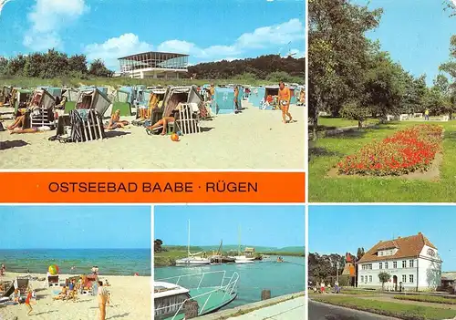 Ostseebad Baabe auf Rügen Strand Anlagen gl1984 169.777