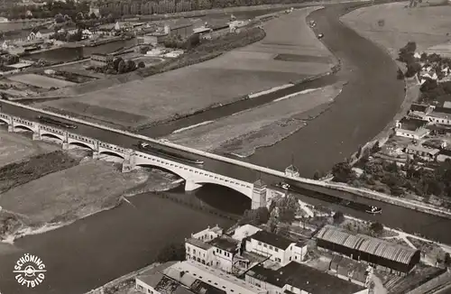 Minden, Westf., mittelland-Kanal-Überführung über die Weser gl1960 G6057