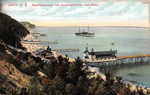 Sellin auf Rügen Strandpanorama Landungsbrücke Bäder ngl 169.647