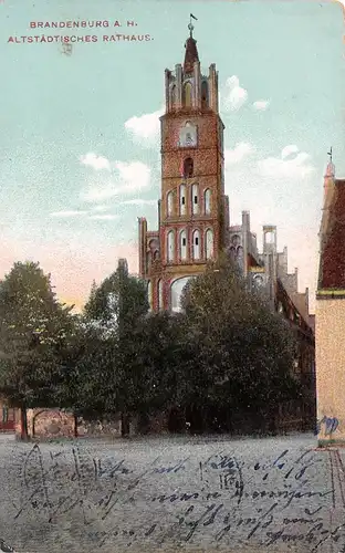 Brandenburg (Havel) Altstädtisches Rathaus gl1911 168.793