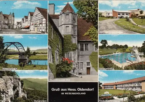 Hess.Oldendorf, Weserbergland, Mehrbildkarte ngl G6098