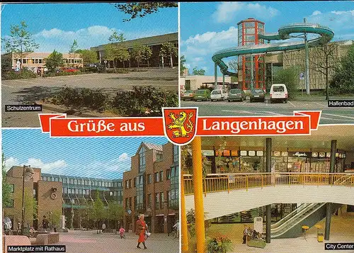 Langenhagen bei Hannover, Mehrbildkarte gl1991 G6132