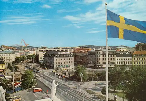 Göteborg, Kungsportsplatsen med Vallgraven ngl G5225