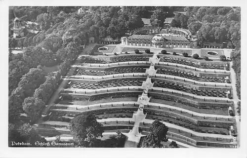 Potsdam Schloss Sanssouci Blick von oben ngl 168.366