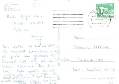 Ostseebad Prerow (Darß) Café Strand Straße gl1981 169.804