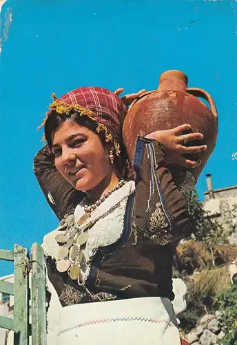 Greece, Trachten-Trägerin gl1980 G5277