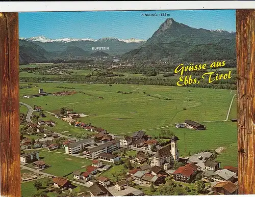 Ebbs in Tirol, am Fuße des Kaisergebirges, Panorama glum 1980? G5316