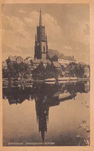 Rathenow Havelpartie Kirche gl1953 168.951