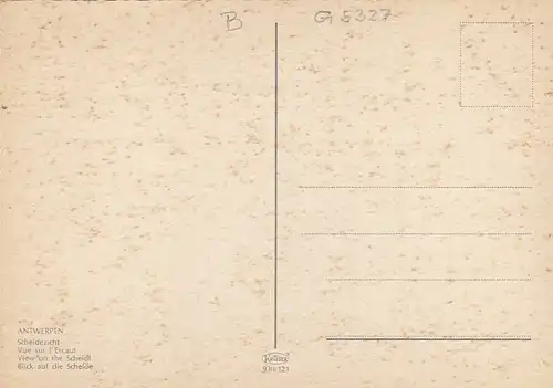 Antwerpen/Anvers, Scheldezicht ngl G5327
