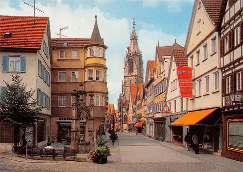 Reutlingen Wilhelmstraße Lindenbrunnen Marienkirche ngl 170.414