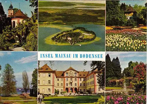 Insel Mainau im Bodensee, Mehrbildkarte gl1978 G6306