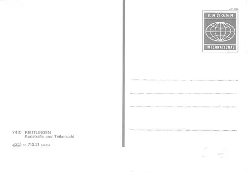 Reutlingen Karlstraße und Teilansicht ngl 170.487