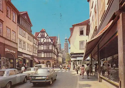 Goslar, Harz, Breite Strasse und Marktkirche gl1972 G5400