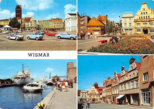 Wismar Markt Krämerstraße Hafen gl1964 170.119