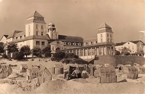 Ostseebad Binz (Rügen) Strand mit Kurhaus ngl 172.187