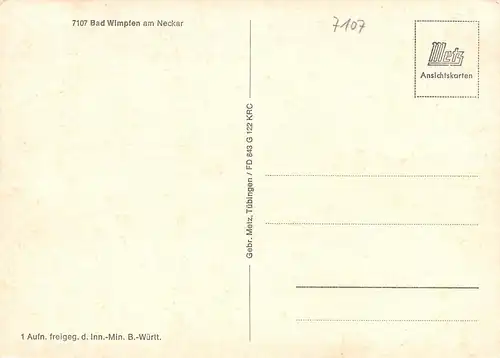 Bad Wimpfen Teilansichten Mehrbildkarte ngl 170.609