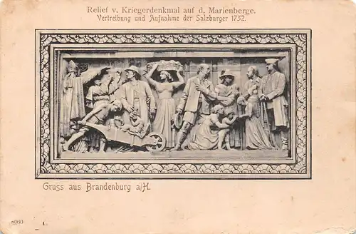 Brandenburg (Havel) Relief vom Denkmal ngl 168.646