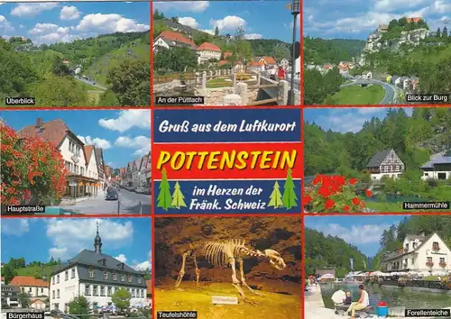Pottenstein, Fränk.Schweiz, Mehrbildkate ngl G6436