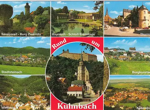 Rund um die Bierstadt Kulmbach i.Bay., Mehrbildkarte ngl G5483