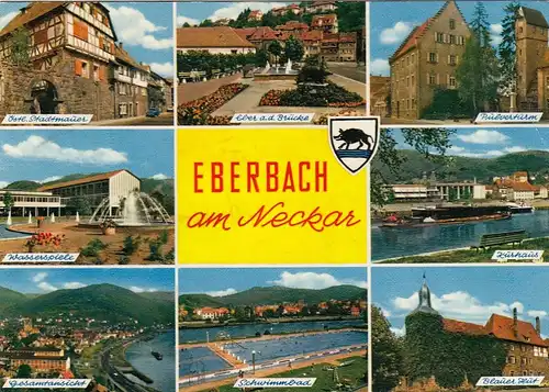 Eberbach am Neckar, Mehrbildkarte gl1967? G5512