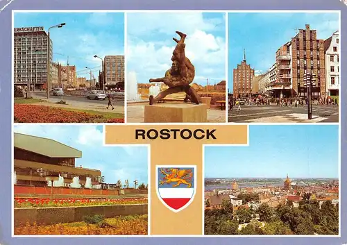 Rostock Lange Straße Café Kongresshalle Panorama gl1984 170.234