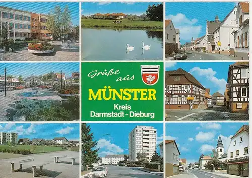Münster Kr.Darmstadt-Dieburg, Mehrbildkarte glum 1980? G5507