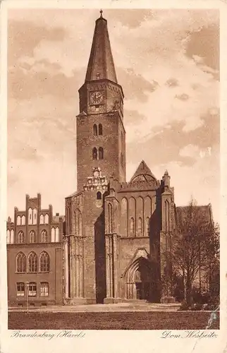 Brandenburg (Havel) Der Dom Westseite ngl 168.672