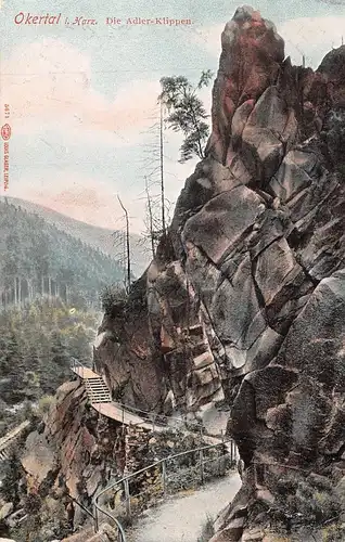 Okertal im Harz Die Adler-Klippen gl1911 172.424