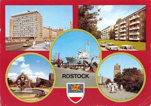 Rostock Lange Straße Südstadt Schiff Tor gl1989 170.196