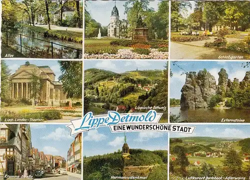 Detmold, Mehrbildkarte gl1967 G6488