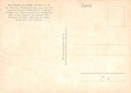 Bad Wimpfen Teilansichten Mehrbildkarte ngl 170.677